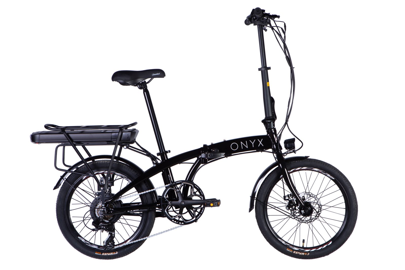 Електровелосипед Дорожник  20" AL Dorozhnik eONYX DD CS рама-11" 48B 12.5А*г 500Вт чорний YS 728 2025 купити електро велик