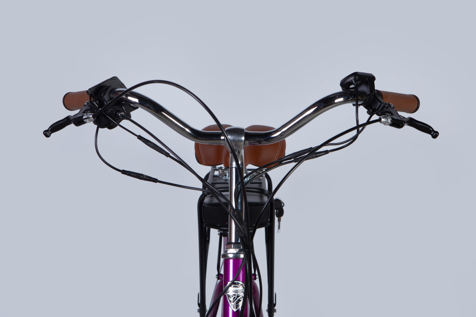 26" AL Dorozhnik eRUBY DD FR рама-17" 36B 12.5А*г 500Вт пурпурний YS 7809 2025 Електро велосипед Дорожник