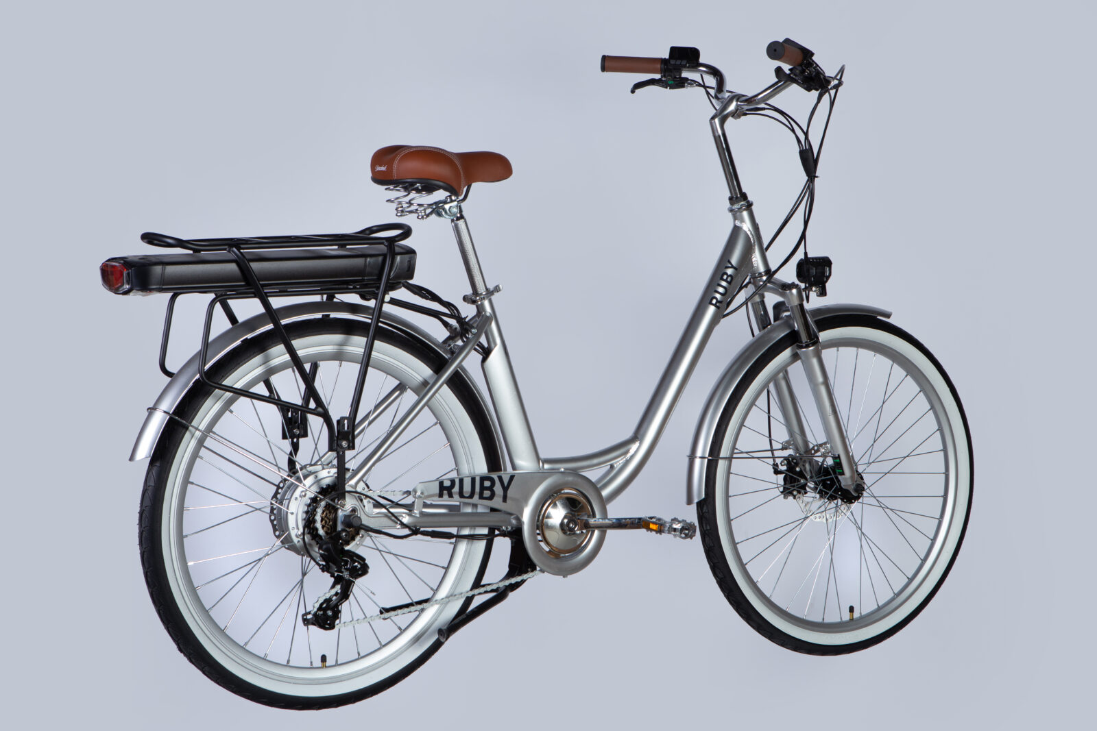 Електровелосипед  26" AL Dorozhnik eRUBY DD FR рама-17" 36B 12.5А*г 500Вт світло-сірий YS 2425 2025 электровелосипед замовити