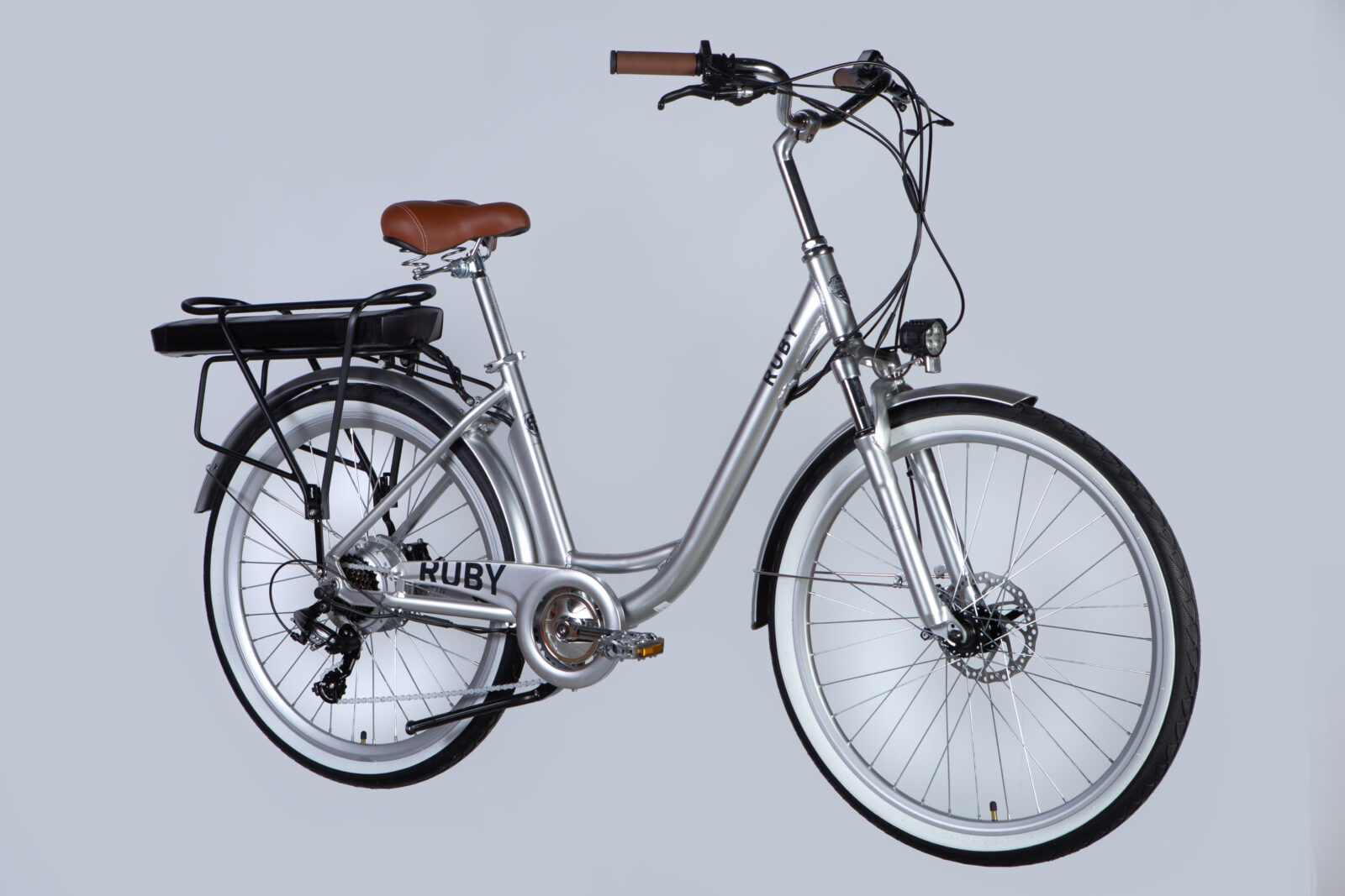 26" AL Dorozhnik eRUBY DD FR рама-17" 48B 12.5А*г 500Вт світло-сірий YS 2425 2025 Електро велосипед Дорожник