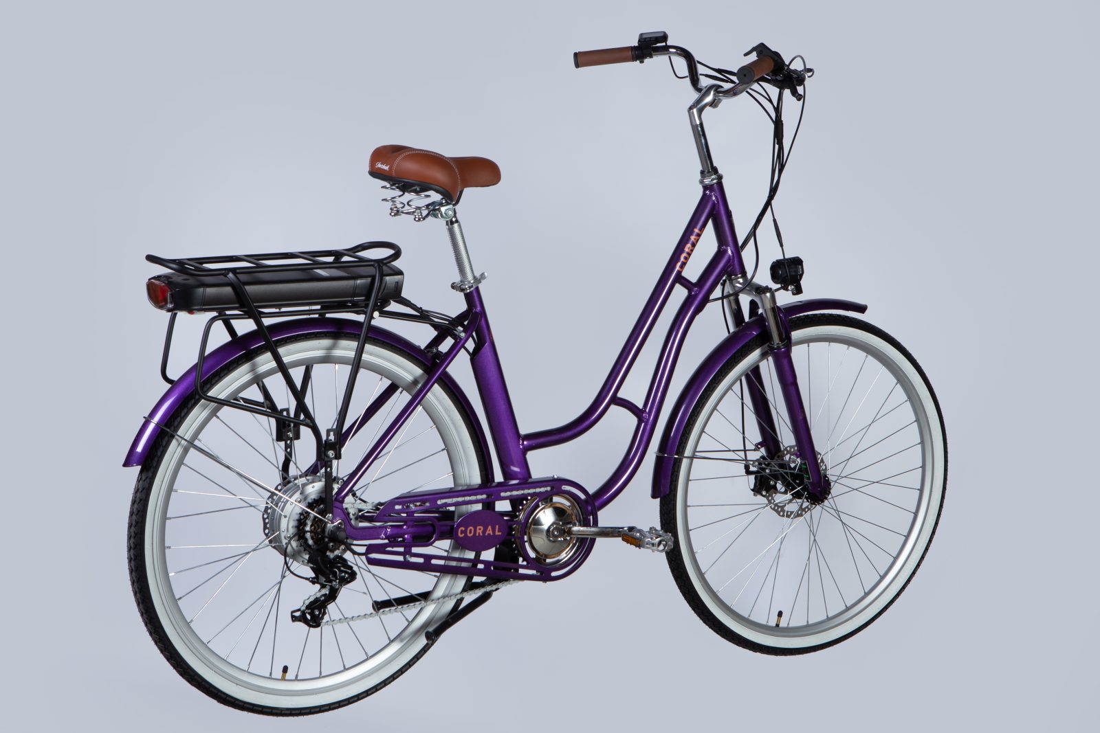 Електровелосипед  28" AL Dorozhnik eCORAL DD FR рама-19" 48B 12.5А*г 500Вт фіолетово-синій YS 750 2025 электровелосипед замовити
