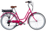 Електровелосипед Дорожник  28" ST Dorozhnik eRETRO Vbr FR рама-19" 36B 12.5А*г 500Вт рожевий YS 7452 2025 купити електро велик