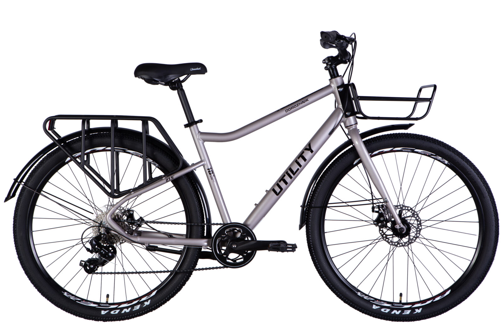 Велосипед Дорожник міський  AL 27.5" Dorozhnik UTILITY DD CS рама-18