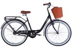 Велосипед Дорожник міський  ST 26" Dorozhnik LUX Velosteel рама-17" чорний зі сріблястим 2025 для міста купити
