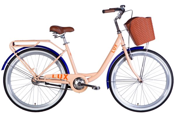 Велосипед Дорожник міський  ST 26" Dorozhnik LUX Velosteel рама-17" пудровий 2025 для міста купити