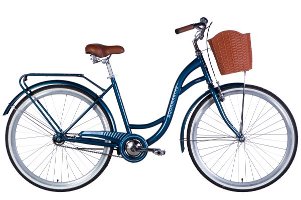 Велосипед Дорожник міський  ST 28" Dorozhnik AQUAMARINE BH рама-19" темно-синій 2025 для міста купити