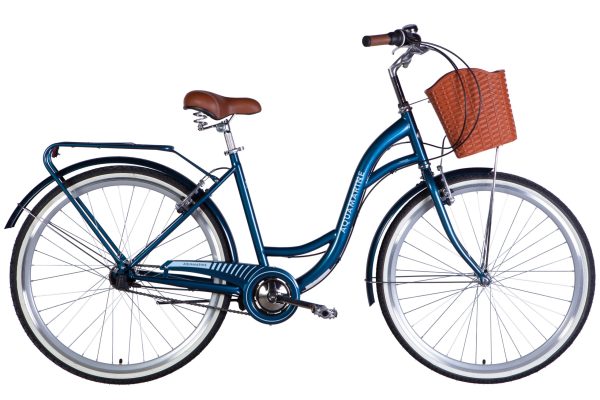Велосипед Дорожник міський  ST 28" Dorozhnik AQUAMARINE PH рама-19" темно-синій 2025 для міста купити