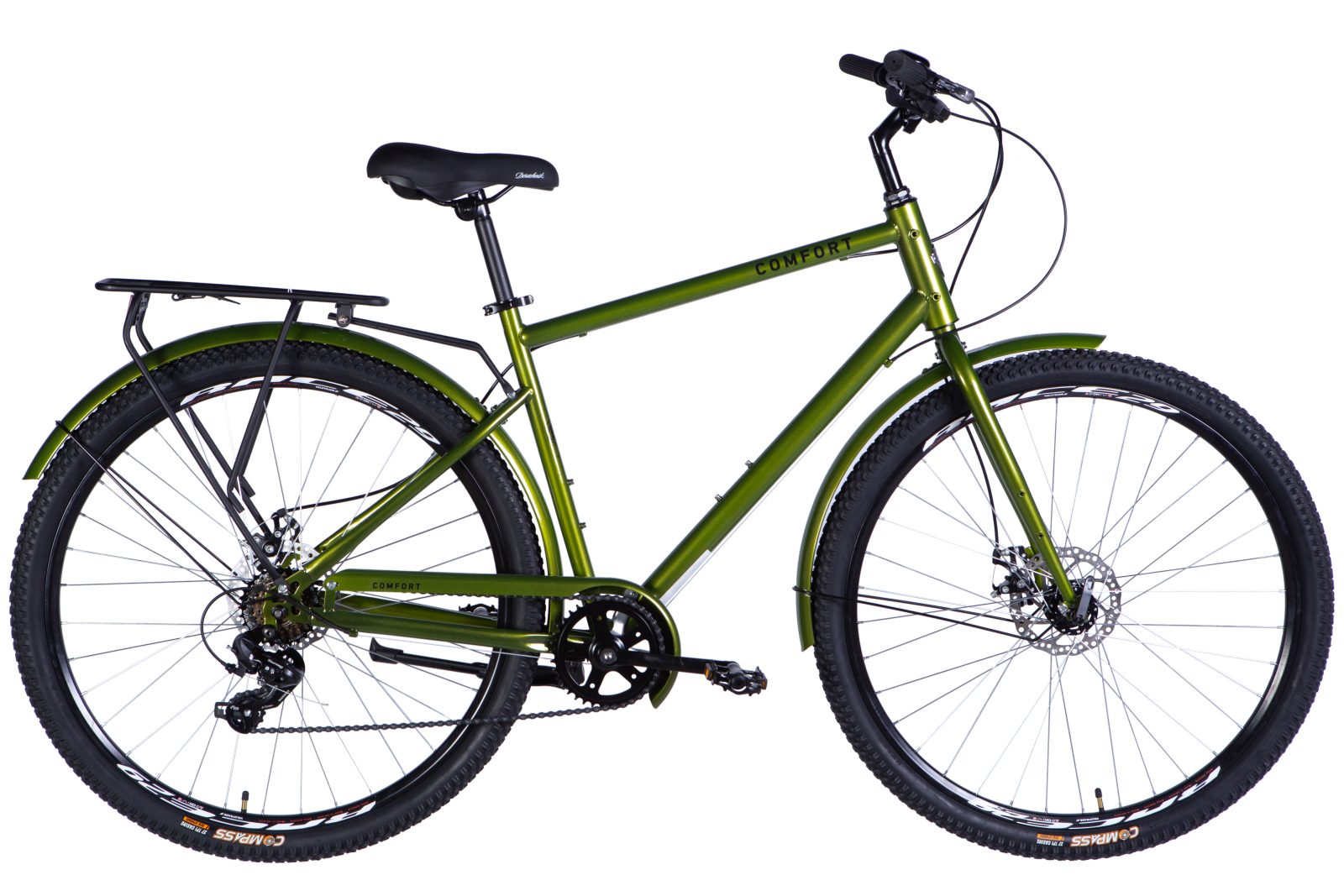 Велосипед Дорожник міський  ST 28" Dorozhnik COMFORT MALE DD FR рама-20" болотно-зелений 2025 для міста купити