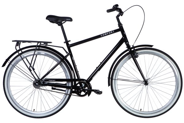 Велосипед Дорожник міський  ST 28" Dorozhnik COMFORT MALE Velosteel рама-20" чорний 2025 для міста купити