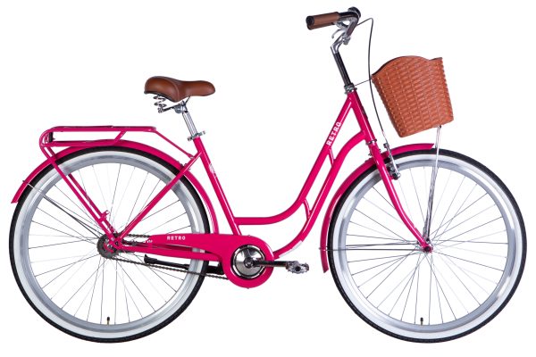 Велосипед Дорожник міський  ST 28" Dorozhnik RETRO Velosteel рама-19" рожевий 2025 для міста купити