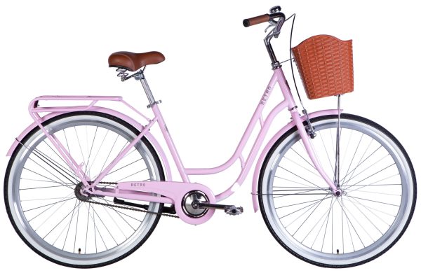 Велосипед Дорожник міський  ST 28" Dorozhnik RETRO Velosteel рама-19" світло-рожевий 2025 для міста купити